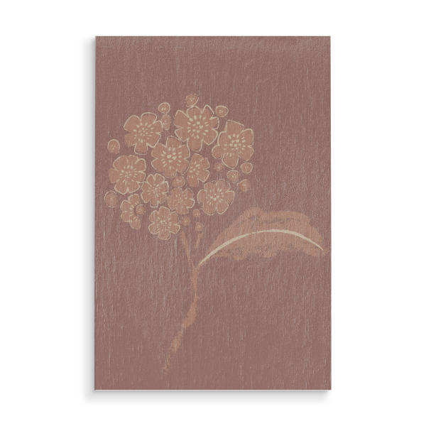 Holzbild "Mocha abstract florals" artboxONE - Natur,Floral,Abstrakt
