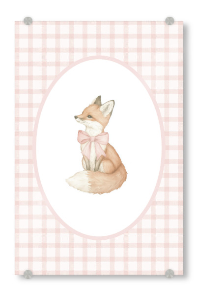 Acrylglasbild "Fuchskunst" artboxONE - Für Kinder,Tiere,Für Mama - Fuchs,Fuchsmalerei,Babyzimmer,Babytier,Kinderzimmer,Kinderzimmerdekor,Babyshower