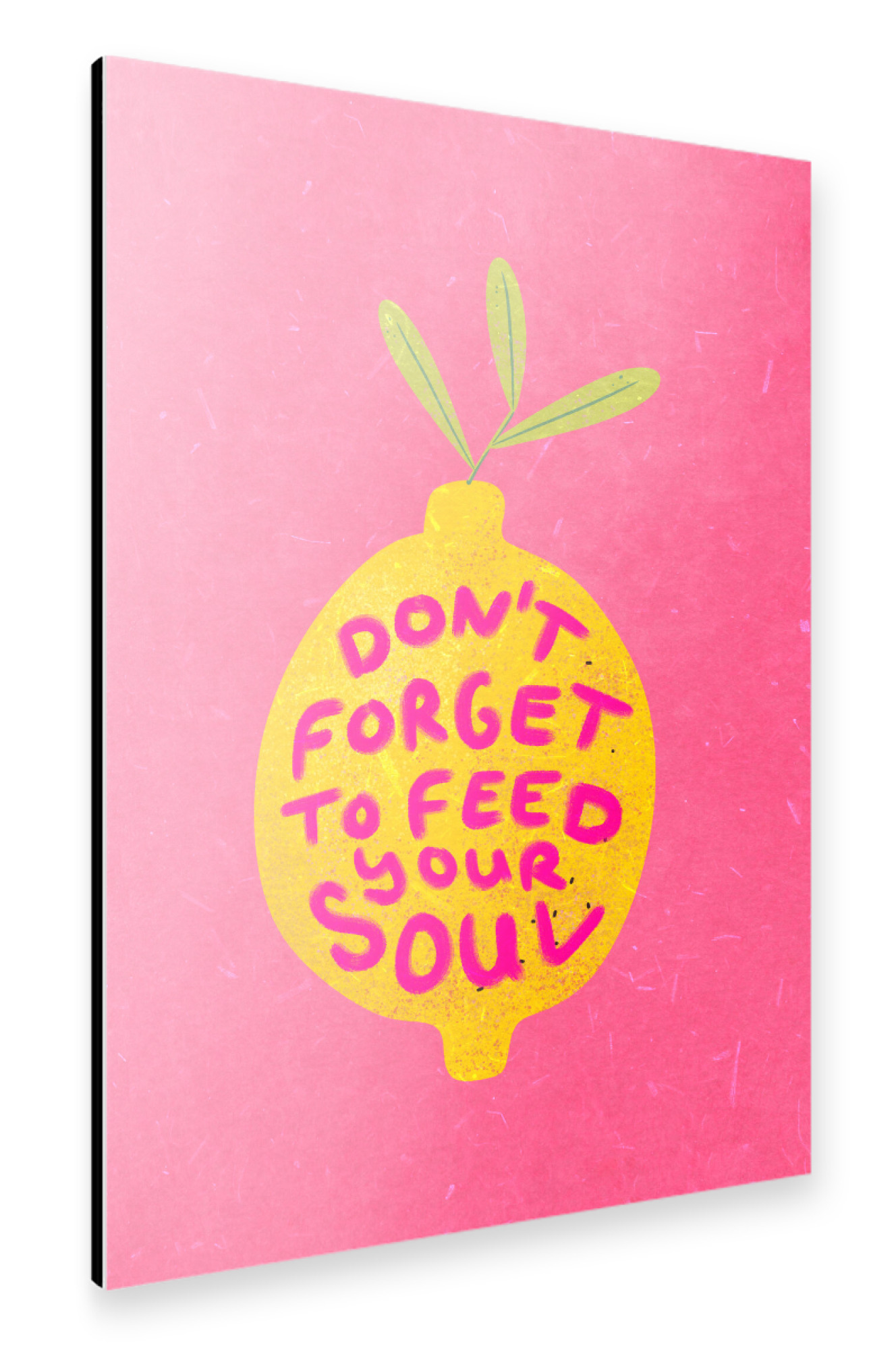 Alu-Dibond "Soulfood Lemon" 75x50 cm artboxONE