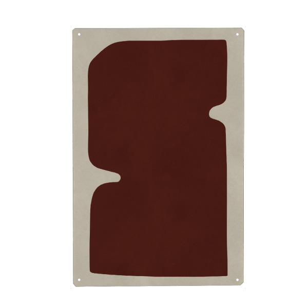 Metall Poster "Stammeskörper f" artboxONE - Abstrakt,Geometrie,Fashion