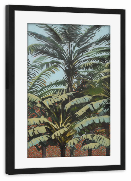 Poster mit Rahmen schwarz "Botanische Palmen Fantasie" artboxONE - Natur,Floral,Abstrakt