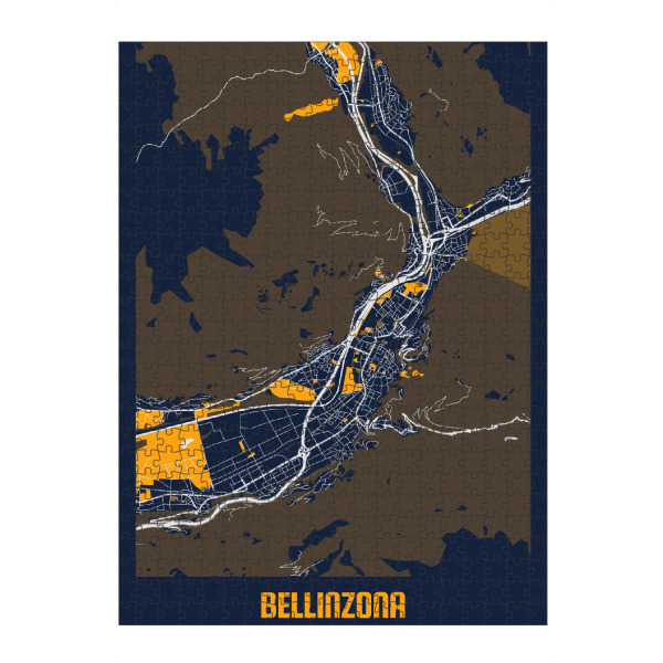 Puzzle Ravensburger "Bellinzona City" artboxONE - Städte / Weitere,Kartografie