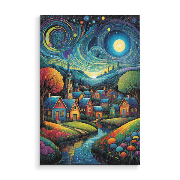 Holzbild "Traum zwischen Nacht und Tag" artboxONE - Natur,Arcadia