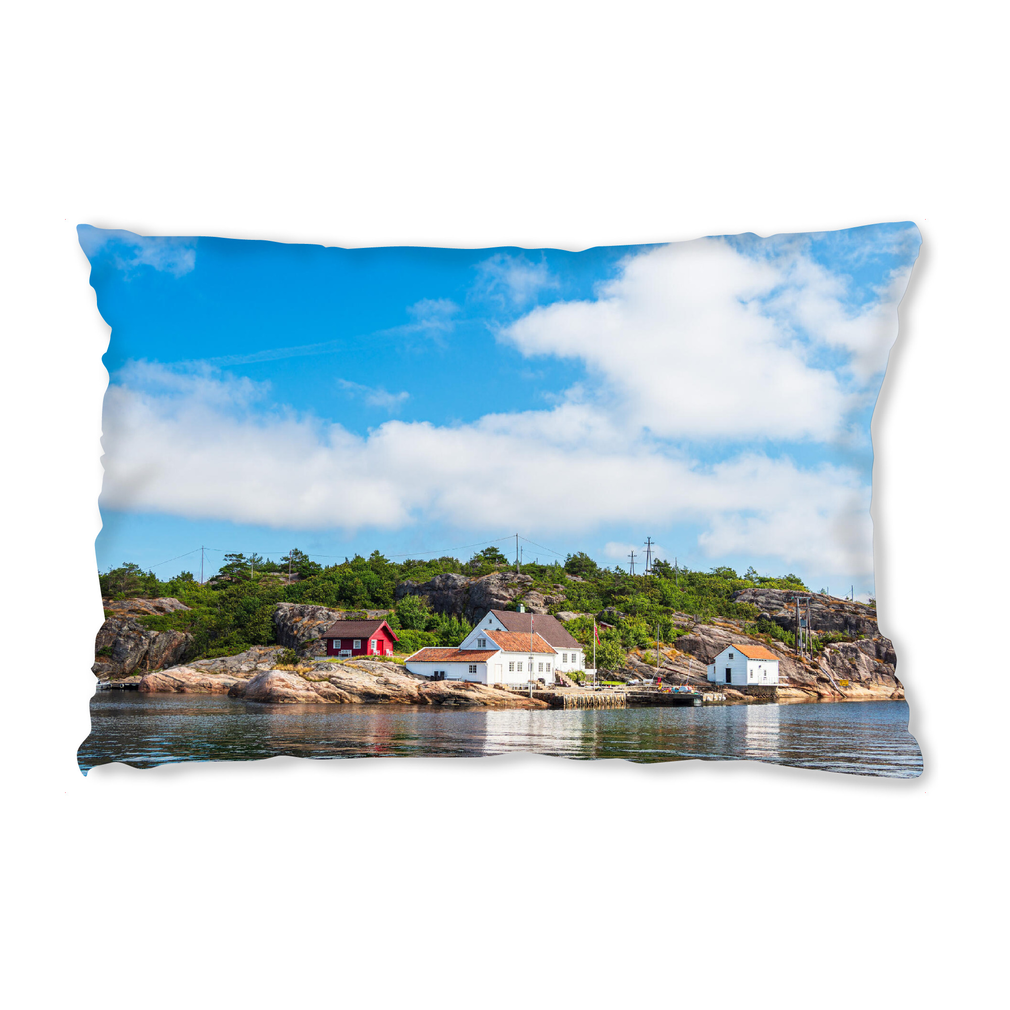 Design-Kissen "Blick auf Monsøya" artboxONE - Natur,Reise,Architektur,Reise / Strand und Meer,Reise / Länder