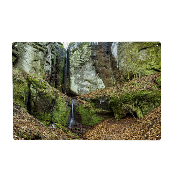 Metall Poster "Die Elfengrotte bei Eisenach" artboxONE - Natur - Eisenach,Thüringen,Drachenschlucht,Elfengrotte,Landschaft,Natur,Thüringer wald