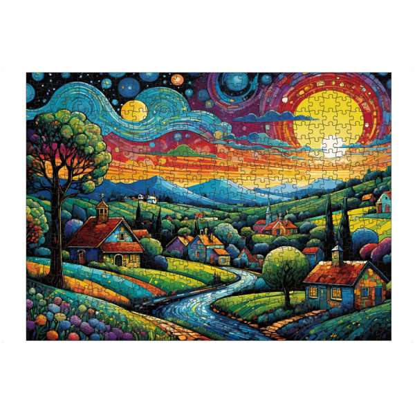 Puzzle Ravensburger "Nach Sonnenaufgang" artboxONE - Natur,Arcadia