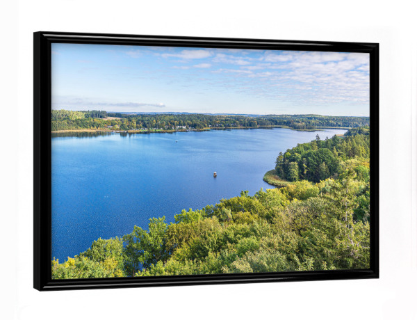 Poster mit schwarzem Rahmen "Aussicht auf den Krakower See" artboxONE - Natur,Reise