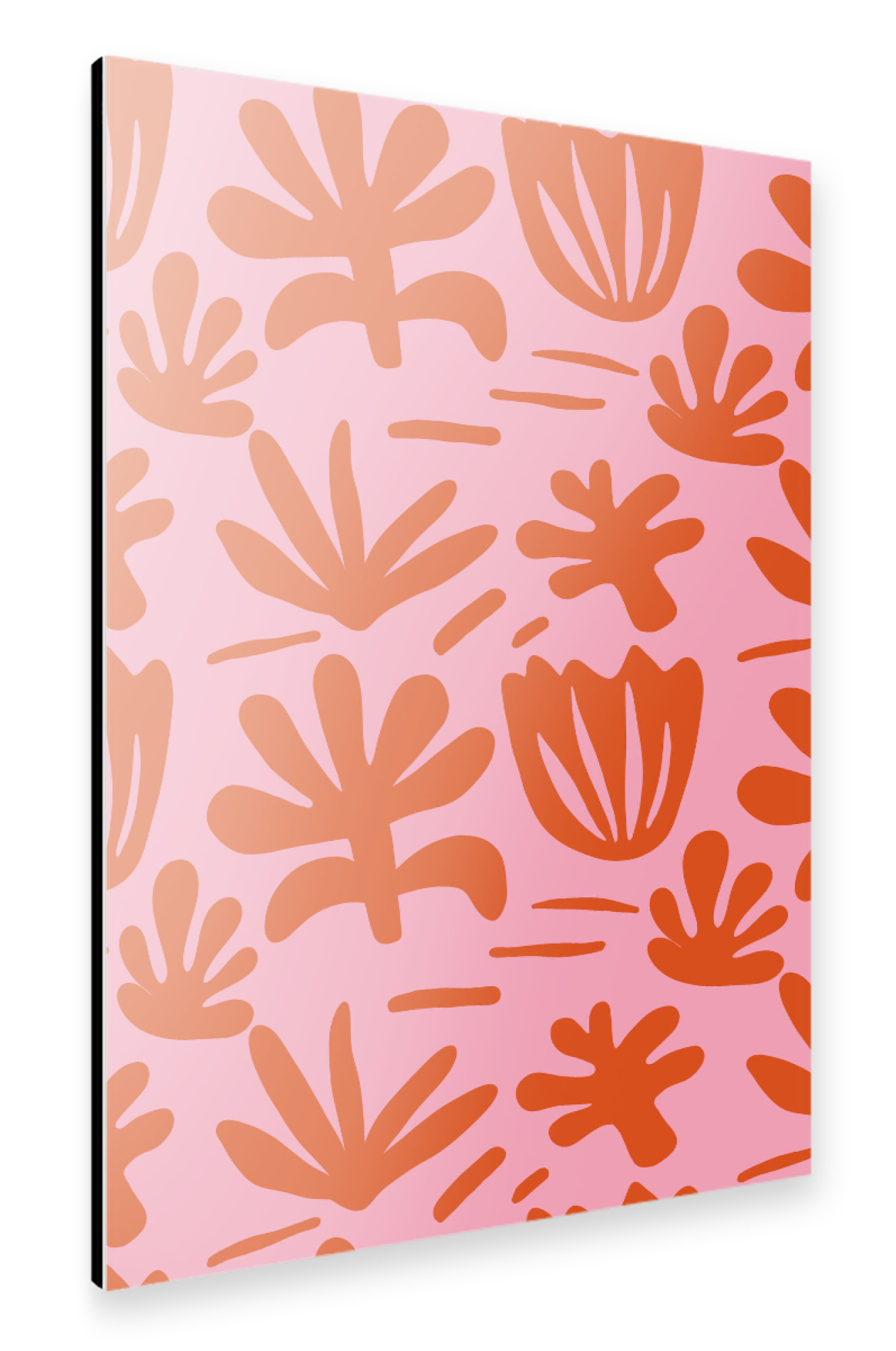 Alu-Dibond "Orange pink blossom" 75x50 cm artboxONE