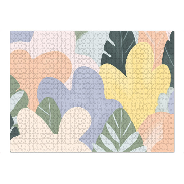 Puzzle Ravensburger "Große Blumen Freude in Pastell" artboxONE - Natur,Floral,Abstrakt