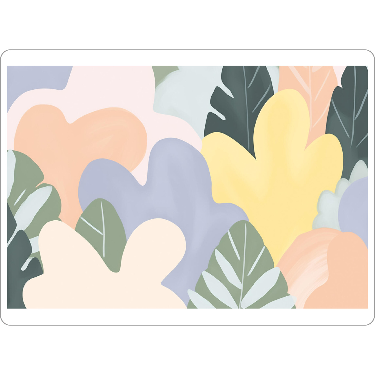 Tischset "Große Blumen Freude in Pastell" artboxONE - Natur,Floral,Abstrakt