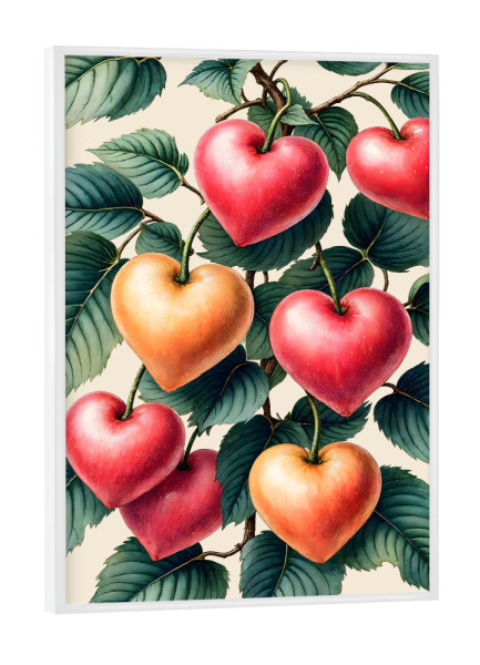 Poster mit weißem Rahmen "Liebe wächst" artboxONE - Abstrakt