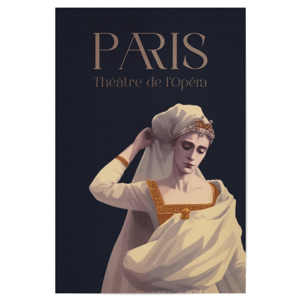 Poster "Paris - Theater de L'Opera" artboxONE - Städte / Paris - Oper,Opernhaus,Musik,Theater,Paris,Frankreich