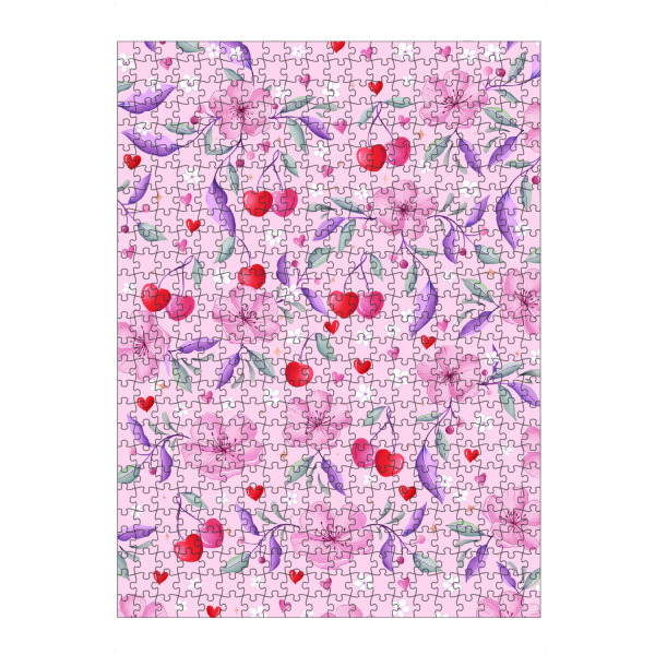 Puzzle Ravensburger "Kirschblüten und Herzchen" artboxONE - Natur,Floral,Liebe