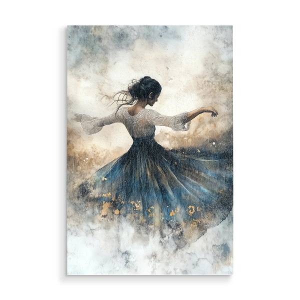 Holzbild "Balletttänzer c" artboxONE - Menschen - Tänzer,Tanz,Tanzen,Ballett,Frau,Malerei