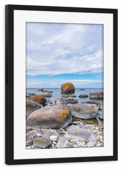 Poster mit Rahmen schwarz "Insel Öland in Schweden" artboxONE - Natur,Reise,Reise / Strand und Meer,Reise / Länder
