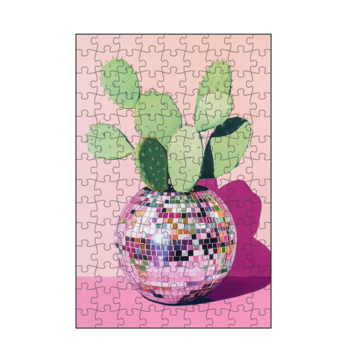 Disco ball with cactus