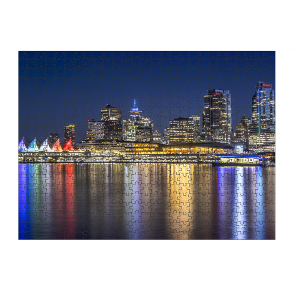 Puzzle Ravensburger "Abendpanorama von Vancouver" artboxONE - Reise,Architektur,Städte / Weitere