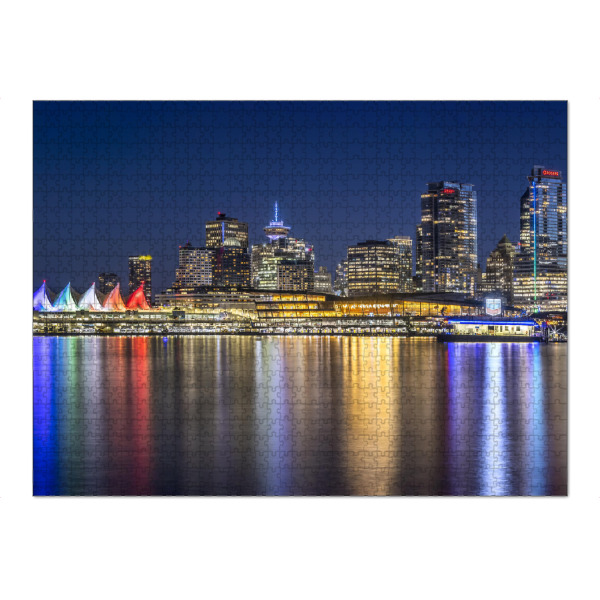 Puzzle Ravensburger "Abendpanorama von Vancouver" artboxONE - Reise,Architektur,Städte / Weitere