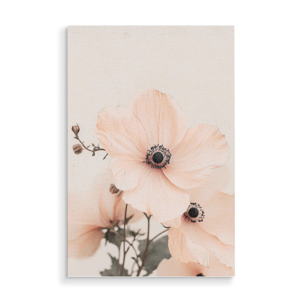 Holzbild "Zarte Mohnblumen" artboxONE - Natur,Floral