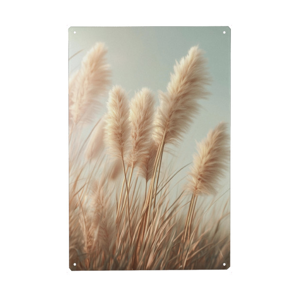 Metall Poster "Elegantes Pampasgras" artboxONE - Natur,Floral