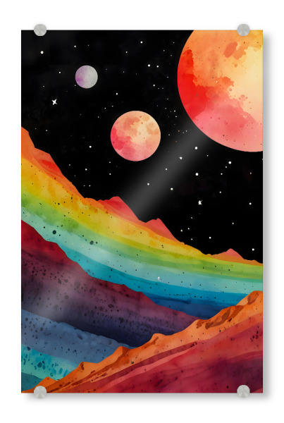 Acrylglasbild "Jenseits der Welt" artboxONE - Abstrakt,Galaxy