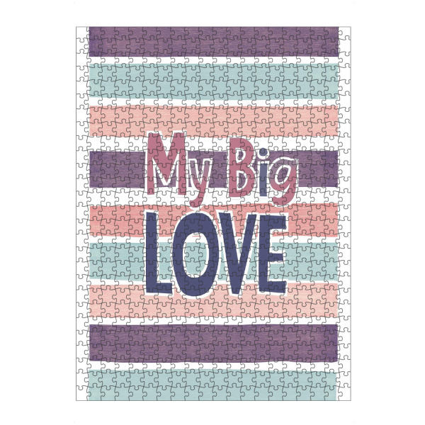 Puzzle Ravensburger "My big Love, Romantische Kunst" artboxONE - Typografie,Liebe