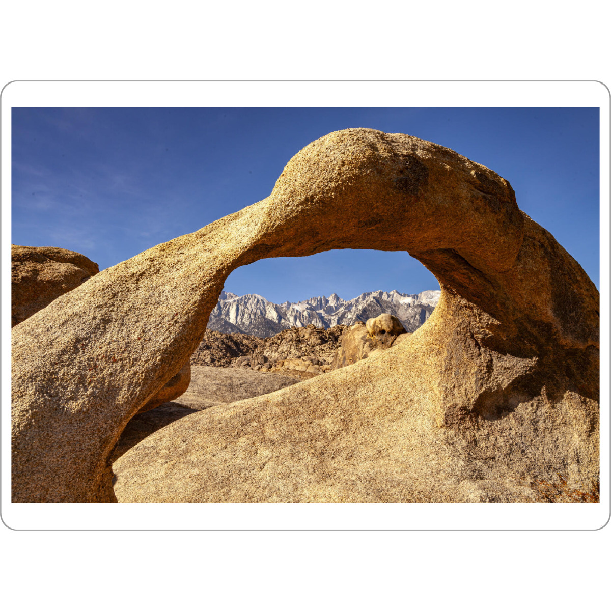 Tischset "Alabama Hills Kalifornien" artboxONE - Natur,Reise - Alabama hills,Sierra nevada,Kalifornien,Vereinigte staaten von amerika,Usa,Felsbogen