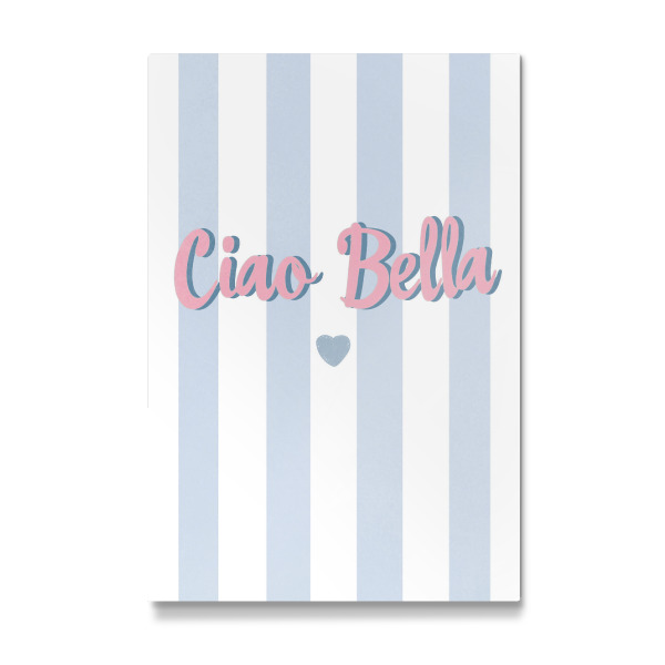 Galerie-Print "Pastel Streifen "Ciao Bella" 30x20 cm artboxONE