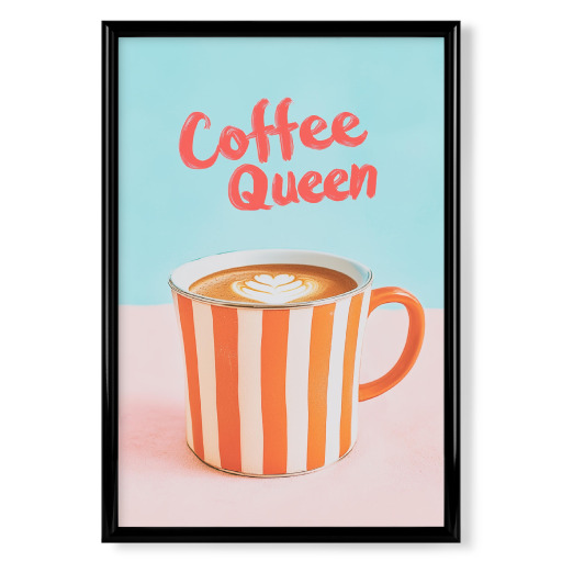 Kaffee Liebe mit Streifentasse