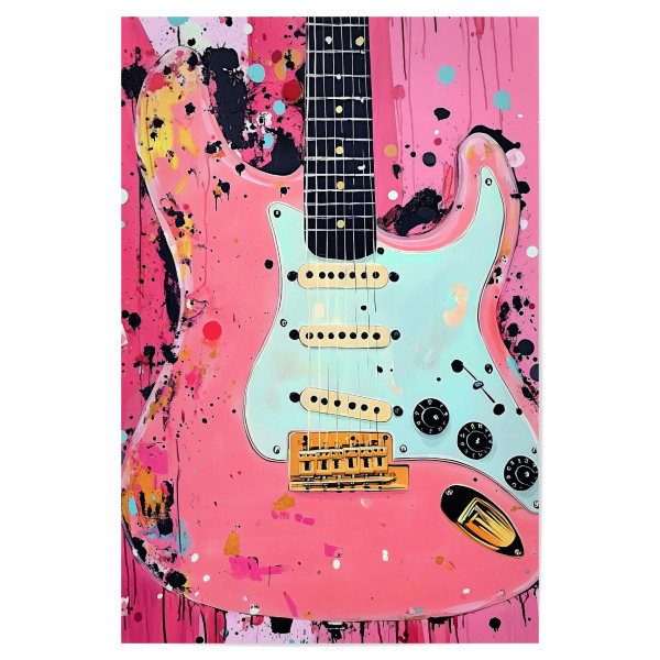 Poster 30x20 cm "Guitar Music Instrument Art w" artboxONE - Musik - Gitarre,Gitarren,Musik,Sound,Instrument,Musikinstrument