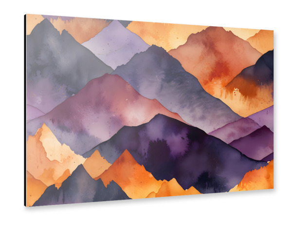 Alu-Dibond "Bemalten Gipfel" 75x50 cm artboxONE