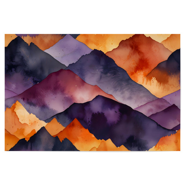 Poster 30x20 cm "Bemalten Gipfel" artboxONE - Natur,Abstrakt