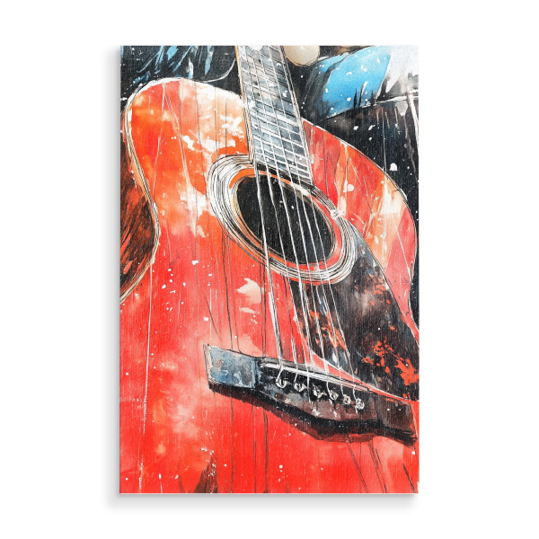 Holzbild "Guitar Music Instrument Art o" artboxONE - Musik - Gitarre,Gitarren,Musik,Sound,Instrument,Musikinstrument