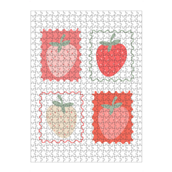 Puzzle Ravensburger "Strawberry postage" artboxONE - Liebe,Für Mama,Essen & Trinken / Obst & Gemüse