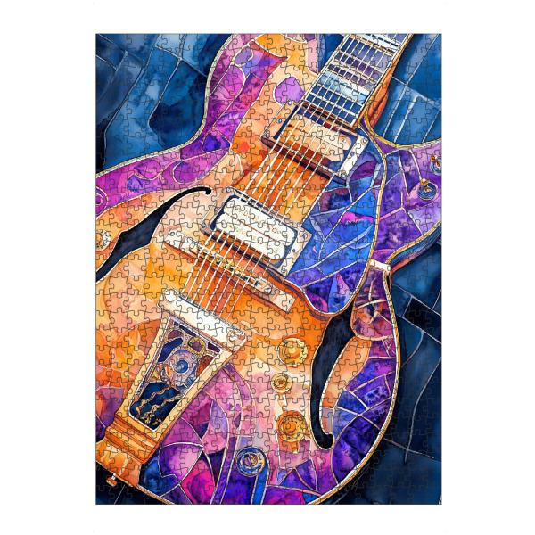 Puzzle Ravensburger "Guitar Music Instrument Art K" artboxONE - Musik - Gitarre,Gitarren,Musik,Sound,Instrument,Musikinstrument - Bild gitarre