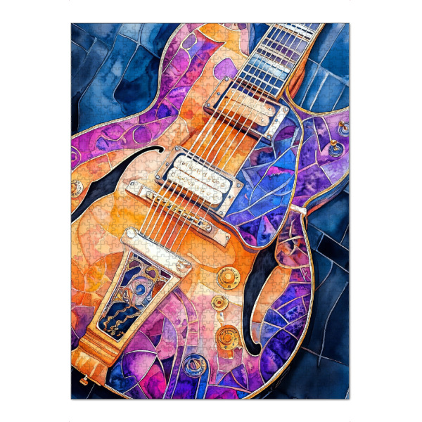 Puzzle Ravensburger "Guitar Music Instrument Art K" artboxONE - Musik - Gitarre,Gitarren,Musik,Sound,Instrument,Musikinstrument - Bild gitarre