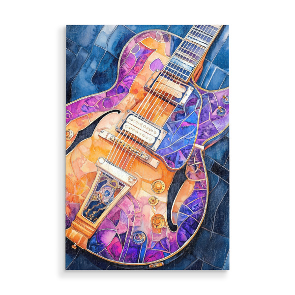Holzbild "Guitar Music Instrument Art K" artboxONE - Musik - Gitarre,Gitarren,Musik,Sound,Instrument,Musikinstrument