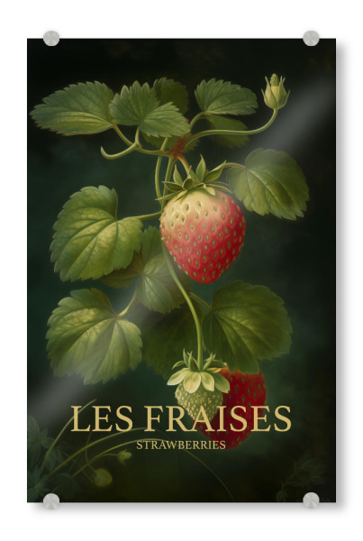 Acrylglasbild "Les Fraise - Erdbeeren" artboxONE - Essen & Trinken / Obst & Gemüse - Erdbeer,Erdbeeren,Obst,Beeren