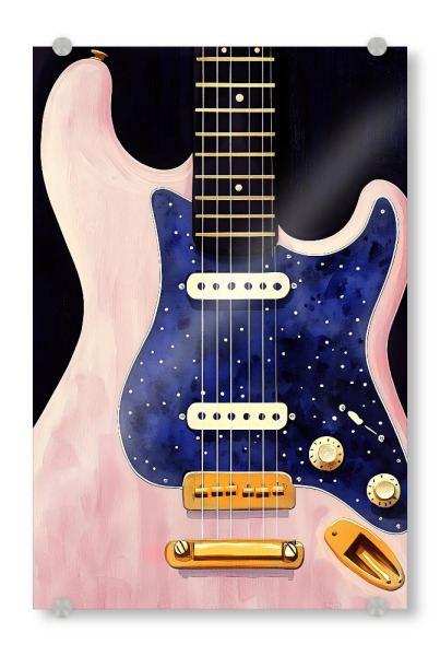 Acrylglasbild "Guitar Music Instrument Art r" artboxONE - Musik - Gitarre,Gitarren,Musik,Sound,Instrument,Musikinstrument