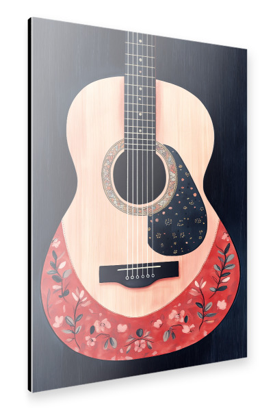 Alu-Dibond "Guitar Music Instrument Art s" 30x20 cm artboxONE