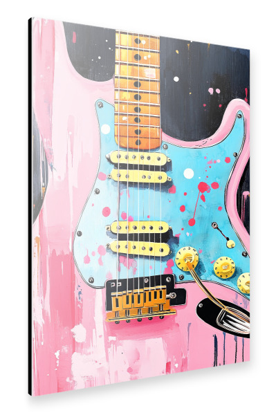 Alu-Dibond "Guitar Music Instrument Art u" 30x20 cm artboxONE