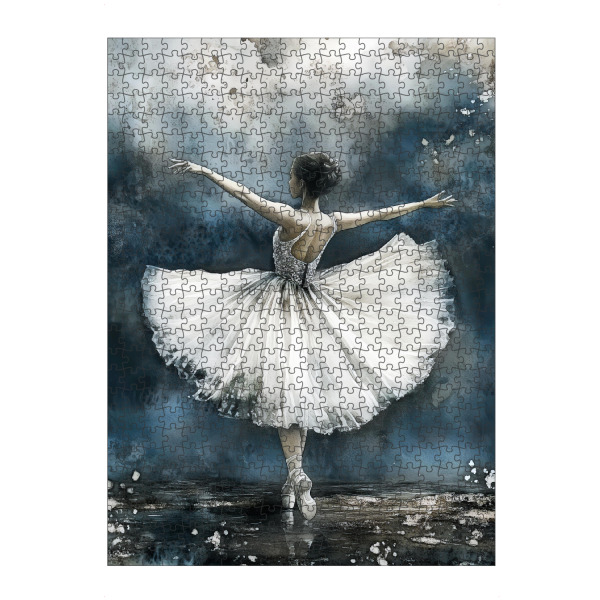 Puzzle Ravensburger "Balletttänzer d" artboxONE - Menschen - Balletttänzer,Tänzer,Tanzen,Ballerina,Ballett,Malerei - Bild balletttänzer
