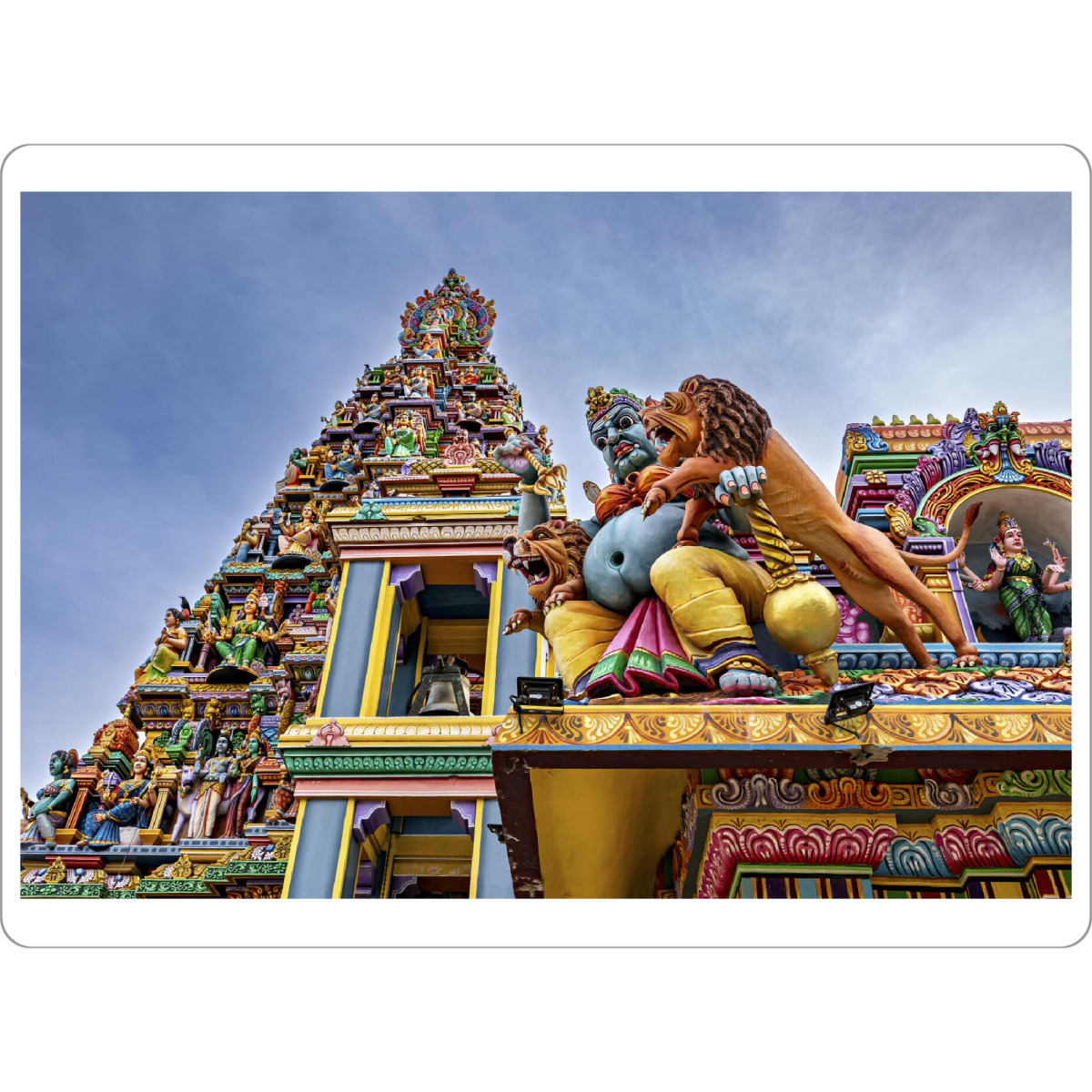 Tischset "Bunte Tempel von Trincomalee" artboxONE - Reise,Architektur - Sri lanka,Trincomalee,Tempel,Religion,Hinduismus - Bild sri lanka