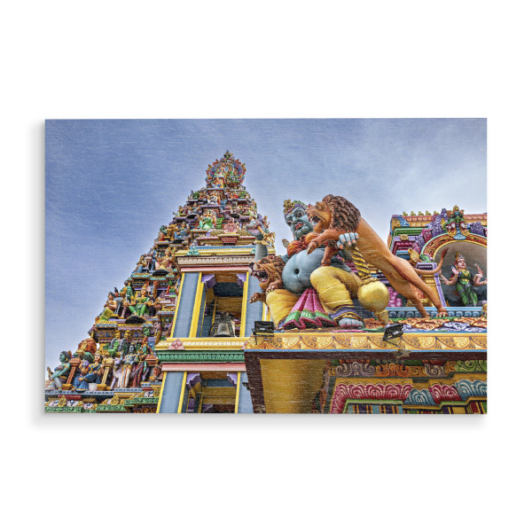 Holzbild "Bunte Tempel von Trincomalee" artboxONE - Reise,Architektur - Sri lanka,Trincomalee,Tempel,Religion,Hinduismus