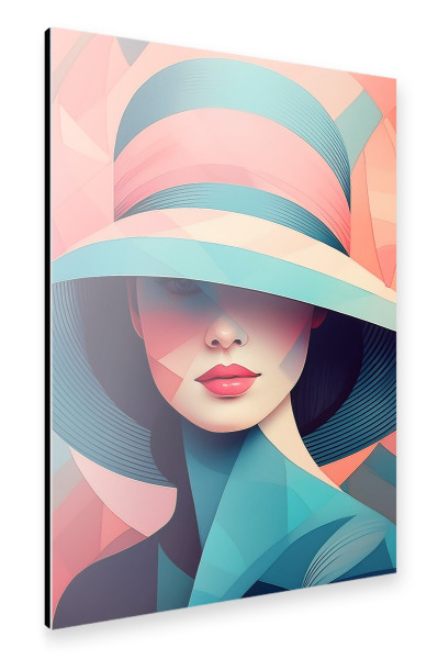 Alu-Dibond "Verborgener Blick" 30x20 cm artboxONE