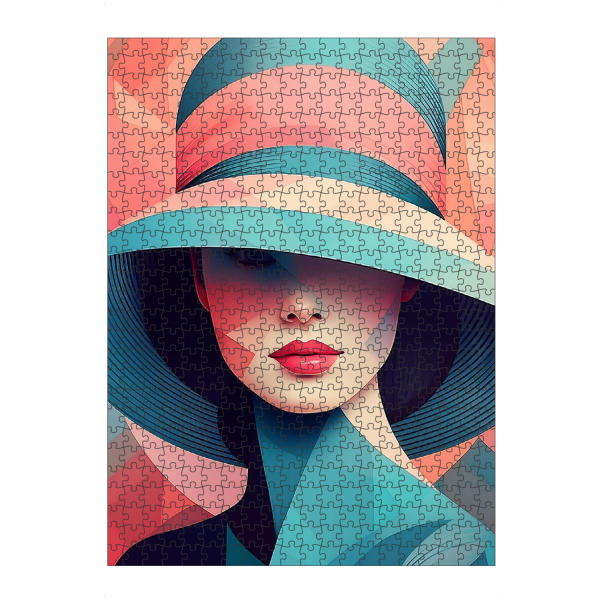 Puzzle Ravensburger "Verborgener Blick" artboxONE - Menschen,Liebe,Fashion