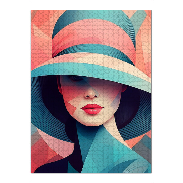 Puzzle Ravensburger "Verborgener Blick" artboxONE - Menschen,Liebe,Fashion