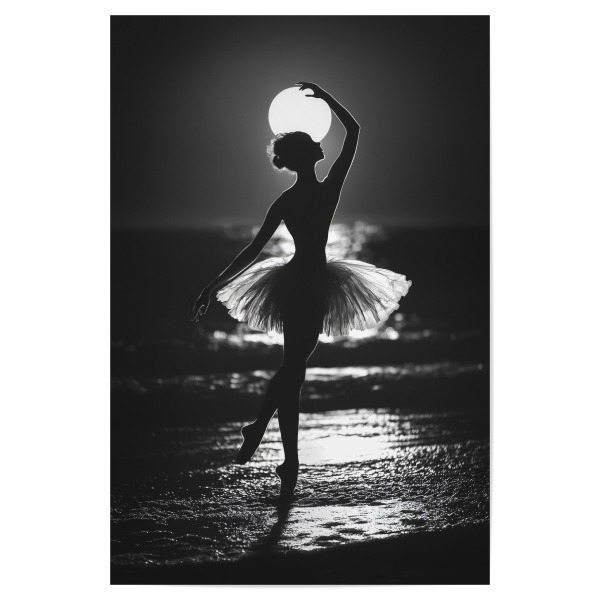 Poster "Ballett im Mondlicht" artboxONE - Natur,Menschen,Sport