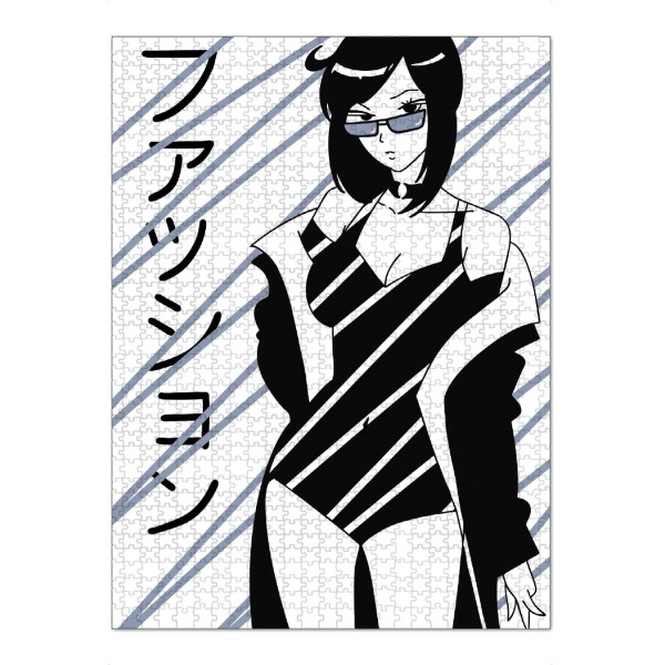 Puzzle Ravensburger "Anime Fashion Girl" artboxONE - Menschen - Anime,Manga,Kunst,Illustration,Minimal,Mode,Japan - Bild anime