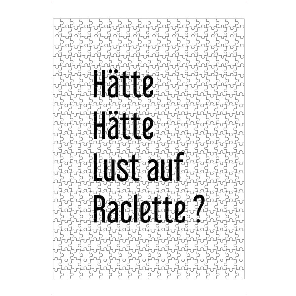 Puzzle Ravensburger "Hätte Hätte Lust auf Raclette" artboxONE - Essen & Trinken,Lustig